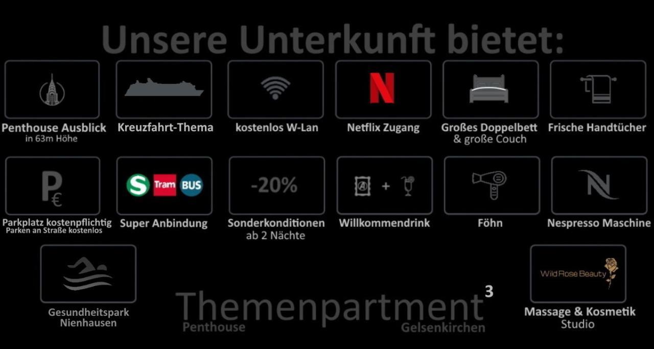 Themenpartment Himmel Und Mehr Penthouse Apartman Gelsenkirchen Kültér fotó